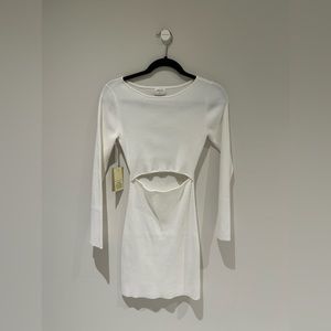 Wilfred Cut-out Longsleeve Ribbed Knit Dress